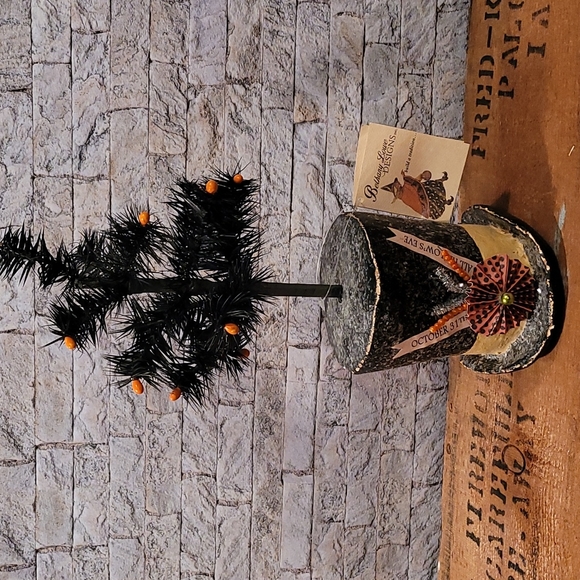 Bethany Lowe Designs Halloween Hat & Tree October 31TH All Hallow's Eve - Picture 8 of 9